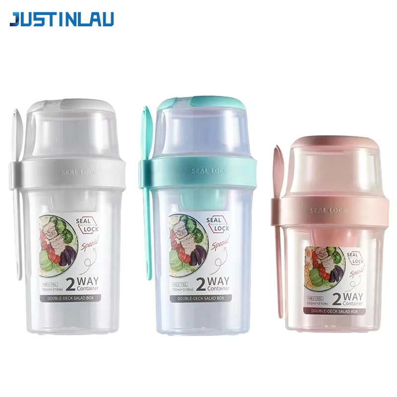Meal Prep Box - JUSTINLAU Cangkir Salad Pengurang Berat Badan