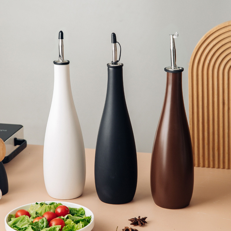 Herb Keeper Bottle - Pot minyak keramik, botol bumbu rumah