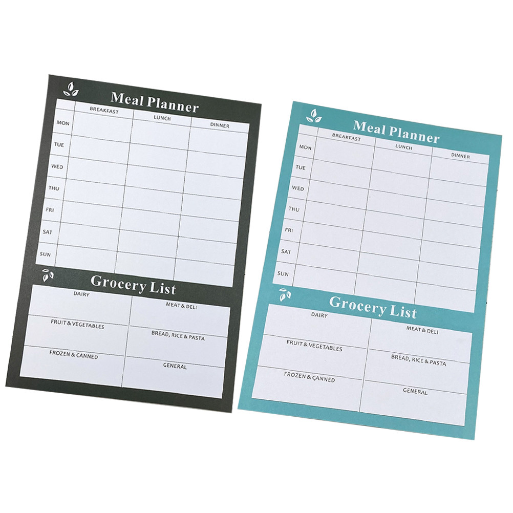 Meal Prep Weekly - 2 buah Buku Catatan Perencana Makanan