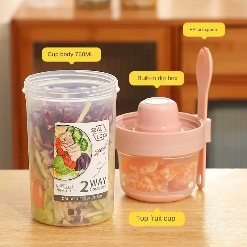 JUSTINLAU Cangkir Salad Pengur - Meal Prep Box ulasan dan harga