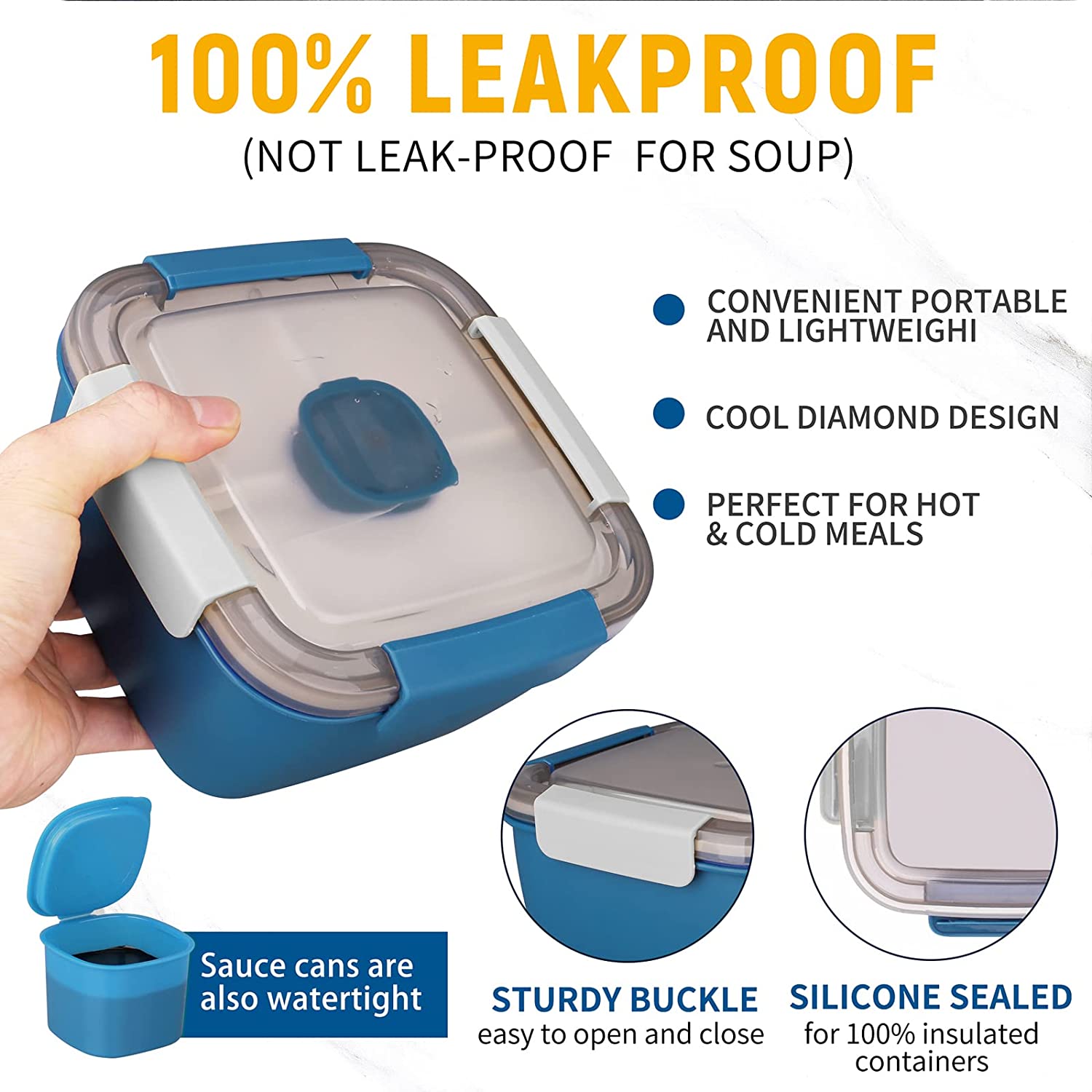 Kotak makan siang portabel 110 - Meal Prep Box ulasan dan harga